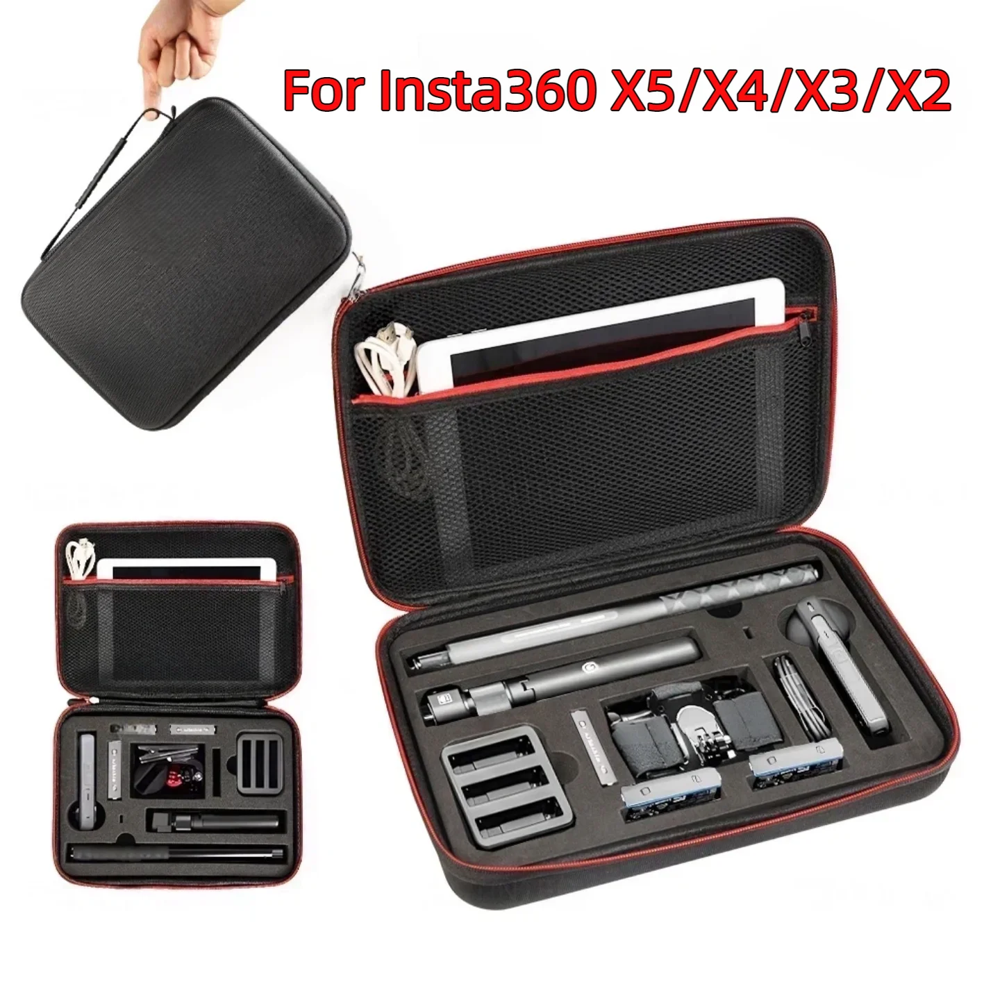 X5/X4/X3/X2 Storage Bag Portable Carrying Case Protective Box For insta360 X5 X4 X3 ONE X2 Action Camera insta 360 Accessories