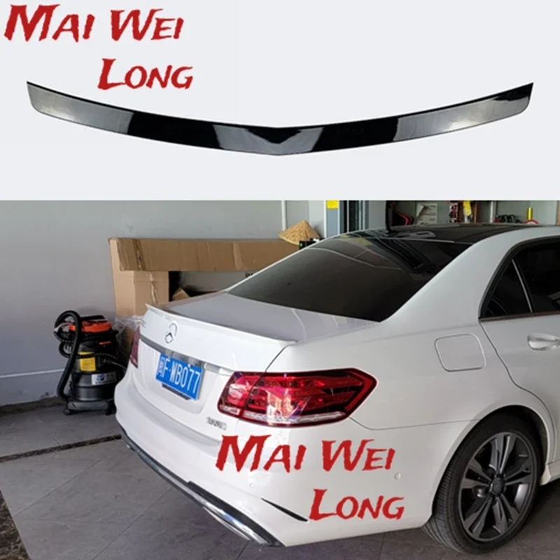 For Mercedes - Benz W212 E320 E260l E300l E63 Spoiler Abs Material Car Rear Wing Primer 2008-2015 W212 4 Doors