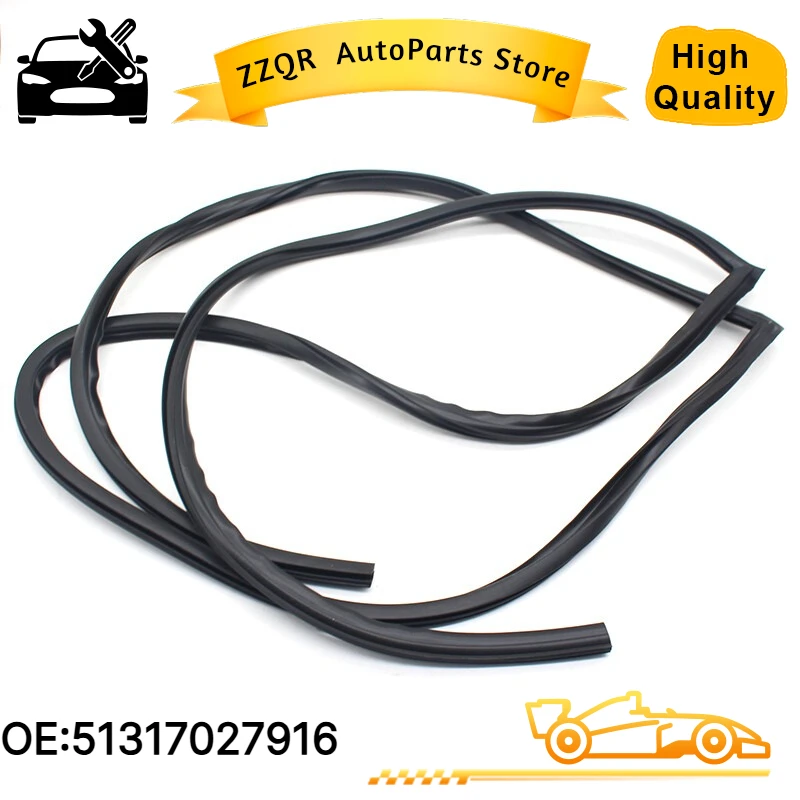 51317027916 Rear Windshield Upper Moulding Seal Trim For BMW 5 Series E60 525i 528i 530i 535i 545i 550i M5 2004-2010