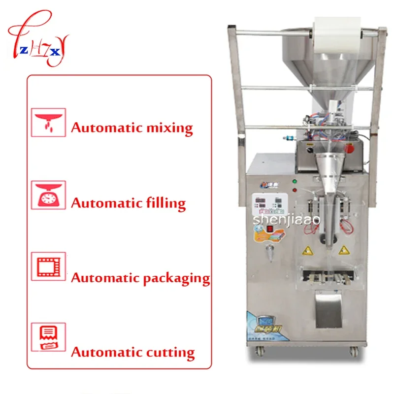 Máquina De Empacotamento Líquida Automática, Máquina De Selagem De Tempero De Molho, Máquina De Enchimento De Óleo De Pimenta Líquida Do Vinho Do Mel, 220V, 110V
