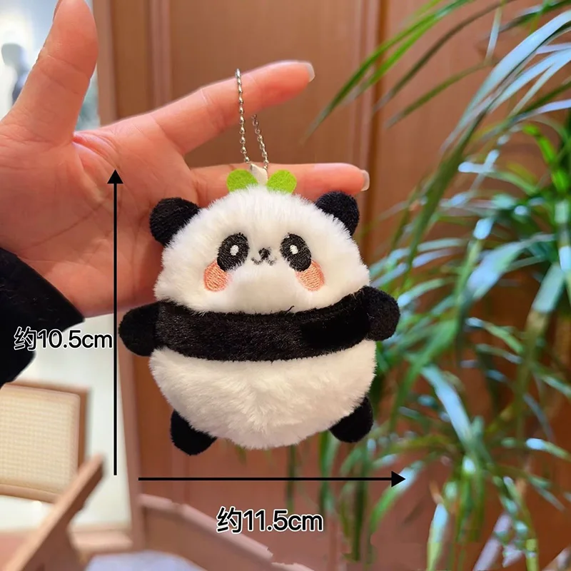 10CMパンダドールキーホルダーバッグ吊り下げ飾りペンダントスクールバッグキーペンダント