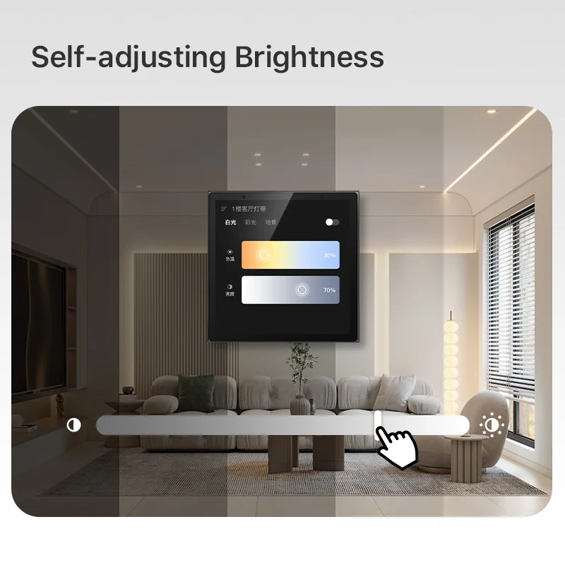 Painel de controle inteligente 4 polegadas wifi interruptor de parede inteligente multifuncional bt zigbee gateway para casa inteligente android ips