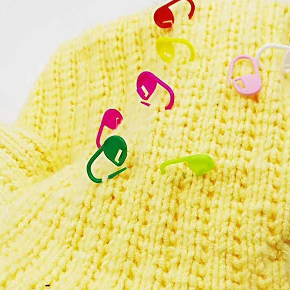 

Plastic Locking Stitch Markers Knitting Needle Clips For Crocheting Weaving Diy Yarn Wool Tool Craft Accessory Knitting