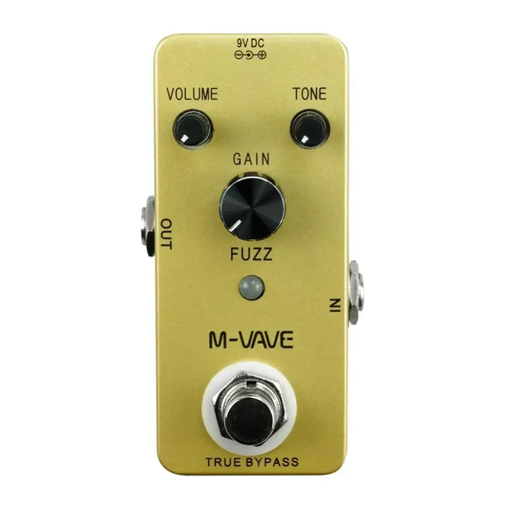 M-VAVE FUZZ Vintage Guitar Effect Pedal Zinc Alloy Shell True Bypass Full Metal Shell Wah Guitar Pedal Guitar CUVAVE CUBE BABY