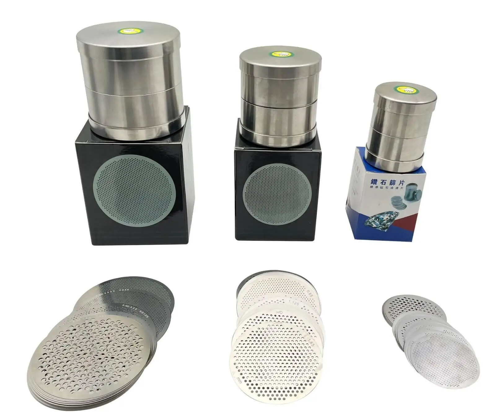 Stainless Steel Diamond Sieve for Gemstone Pearl Bead Sorting Durable Portable Diamonds Size Separator Set Jewelry Tools