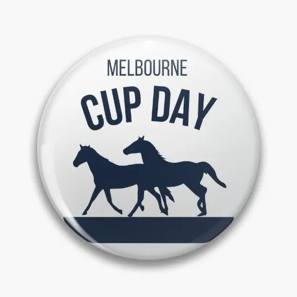 Melbourne Cup Day  Soft Button Pin Women Metal Brooch Gift Creative Badge Jewelry Funny Hat Lapel Pin Clothes Collar Cartoon