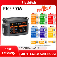 Flashfish E103 300W Portable Power Station, 179.2Wh LiFePO4 Battery, Fast AC Recharge, Pure Sine Wave Inverter, Multi-Output