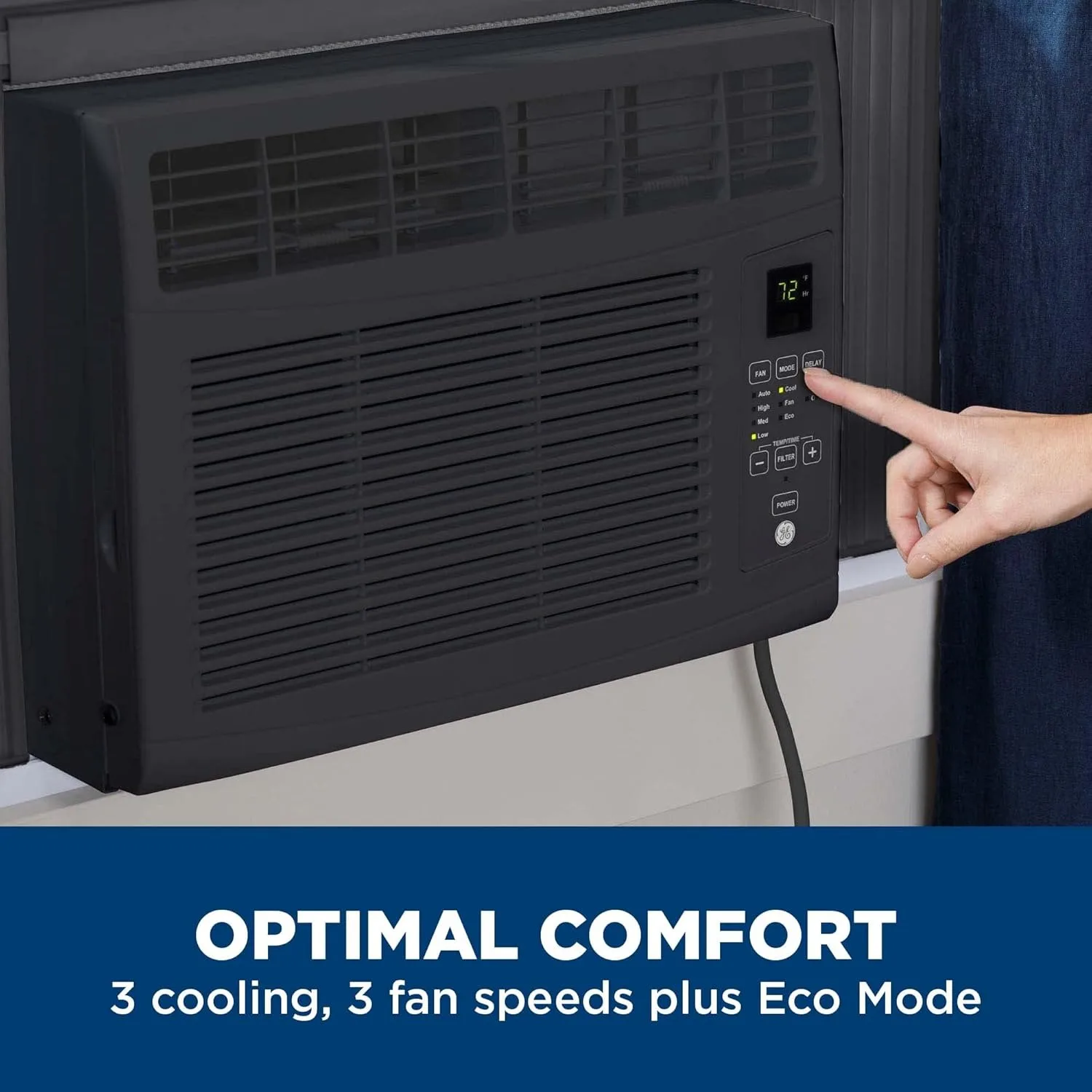 Window Air Conditioner 6000 BTU,for Smaller Areas Like Bedrooms & Guest Rooms, 6K BTU Window AC Unit w/ Easy Install Kit