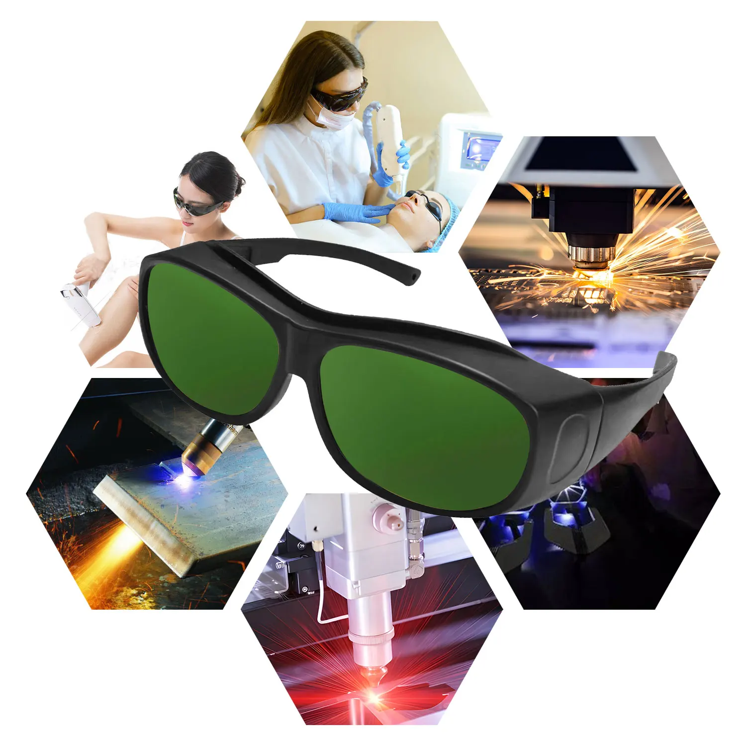 Protective Laser Goggles Eye Protection Smart Glasses Ipl Hair Removal Radiation UV IPI IR IPL FPV Lazer Welding CO2 Infrared