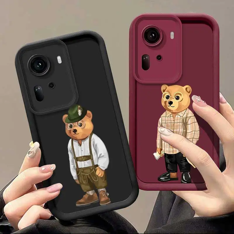 Reno11 Stylish Bear Life Sky Eye Ladder Phone Case For OPPO Reno 11Pro 10ProPlus 10 9 9Pro 8T 8 8Pro 8Lite 8T 7 6Z 6 5 4 2Z