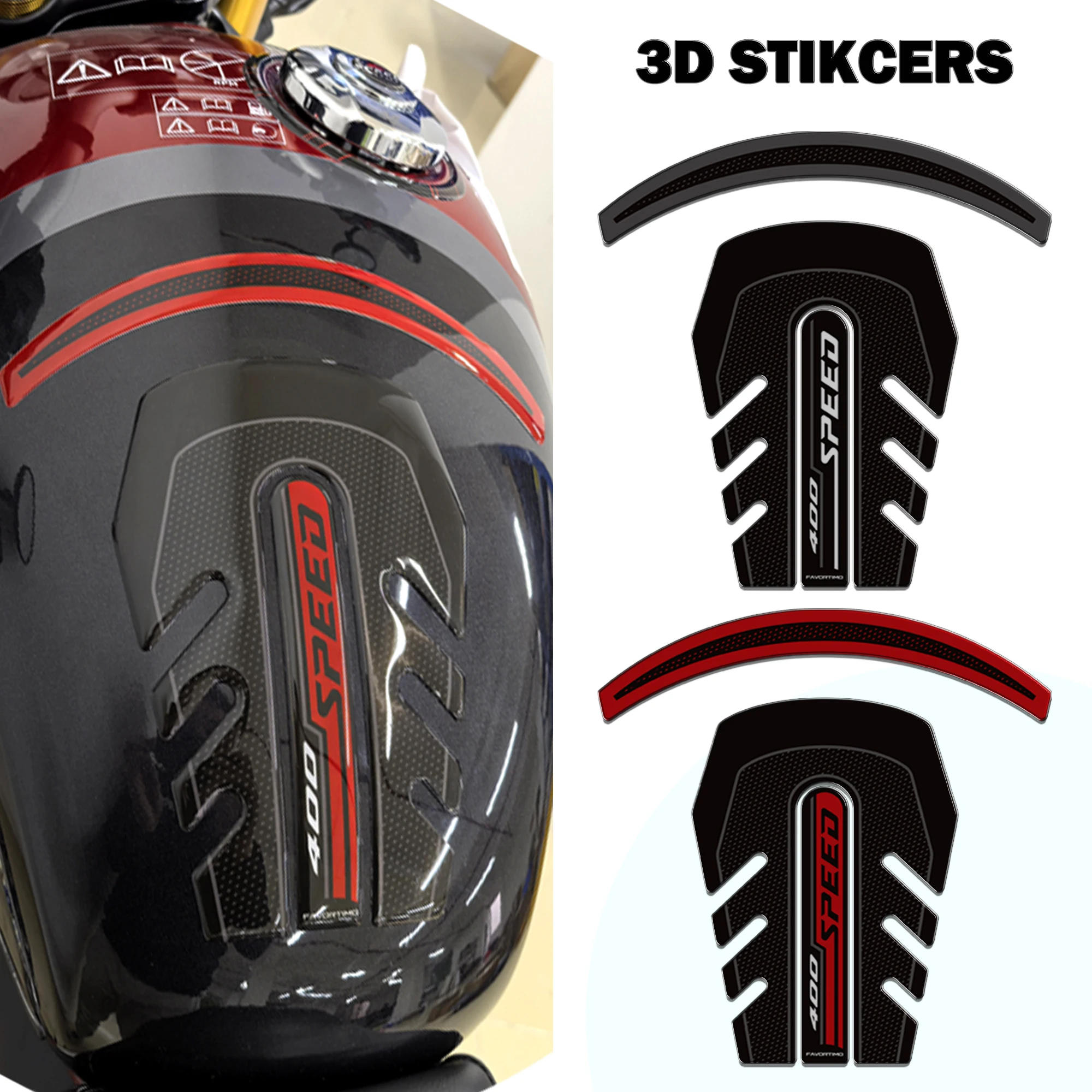 

Fit Triumph Scrambler 400X Tank Pad Side Grips Gas Fuel Oil Kit Knee Fairing Fender Wheels Stickers Decal Adhesive 2024 2025