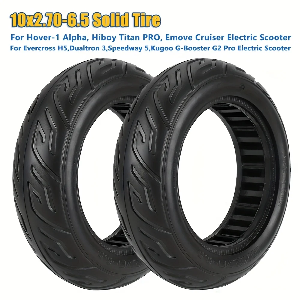 

Сплошная шина 10x2,70-6,5, для Dualtron 3 Speedway 5 Dualtron 3 Speedway 5 Kugoo G-Booster G2 Pro 70/65-6,5, детали бескамерных шин