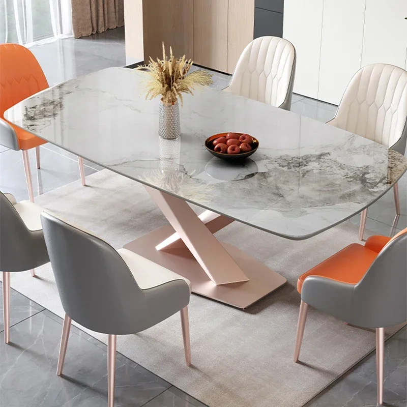 Dining Room 4 Chairs Complete Extendable Table Dinning Set 6 Luxury Island Elegant Tables Marble Square Tisch Kitchen Ceramic