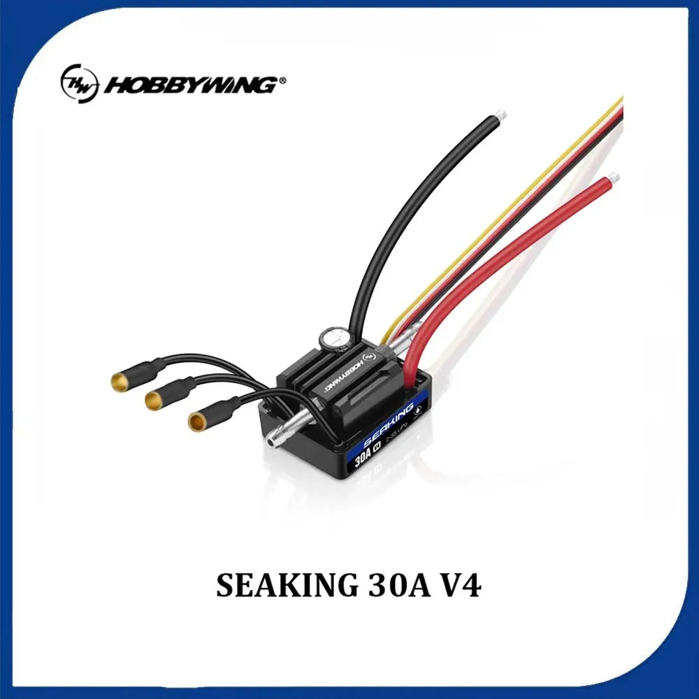 

Hobbywing Seaking 30A/60A/90A/120A V4 ESC Встроенный BEC/LP67 Полностью водонепроницаемый дизайн для модели радиоуправляемой лодки