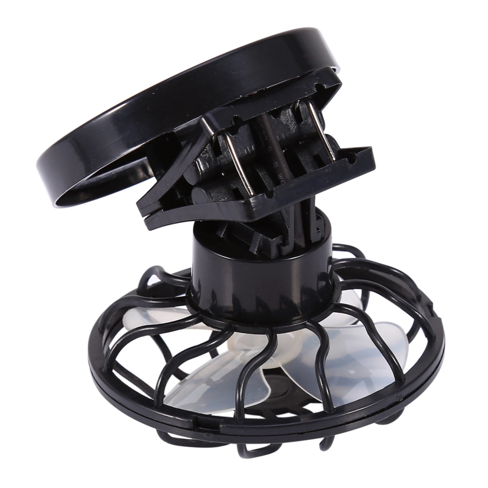 Electric Fan Electric  Clip On Solar Fan Air Conditioner Cooling Cell Fan Travel Camping Hiking Cooling Solar Fan Travel Fan