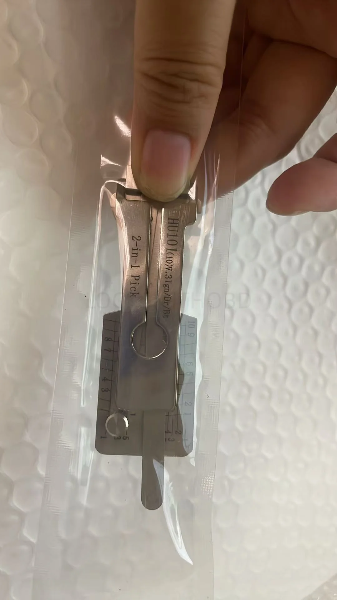 1PCS For Lishi Picks Picking HU101-10 Cutside 2 In1 Locksmith Tools Decoder Hooks Topolines To Open Locks