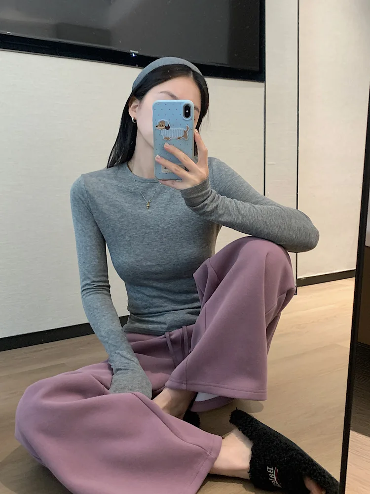 

Long Sve V Ne round Ne Base irt Women's Autumn Winter Inner Wear Silk Merino Wool oulder Width Regular Length pe