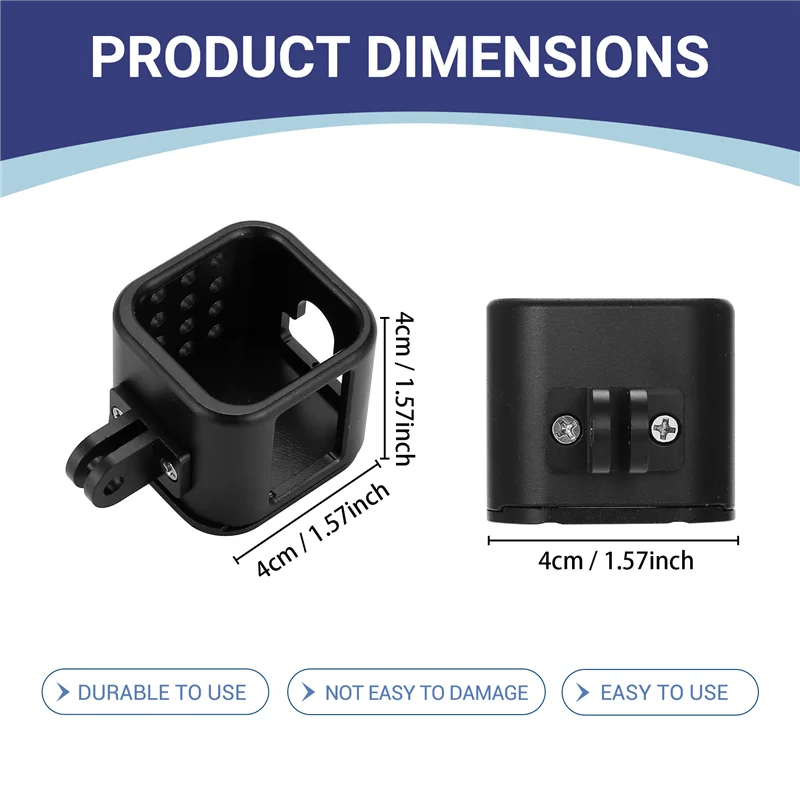 

ABZW Aluminium Alloy Protective Housing Case Cover Frame For Gopro Hero 4/5 Session Go Pro Sport Action Camera Accessories Black