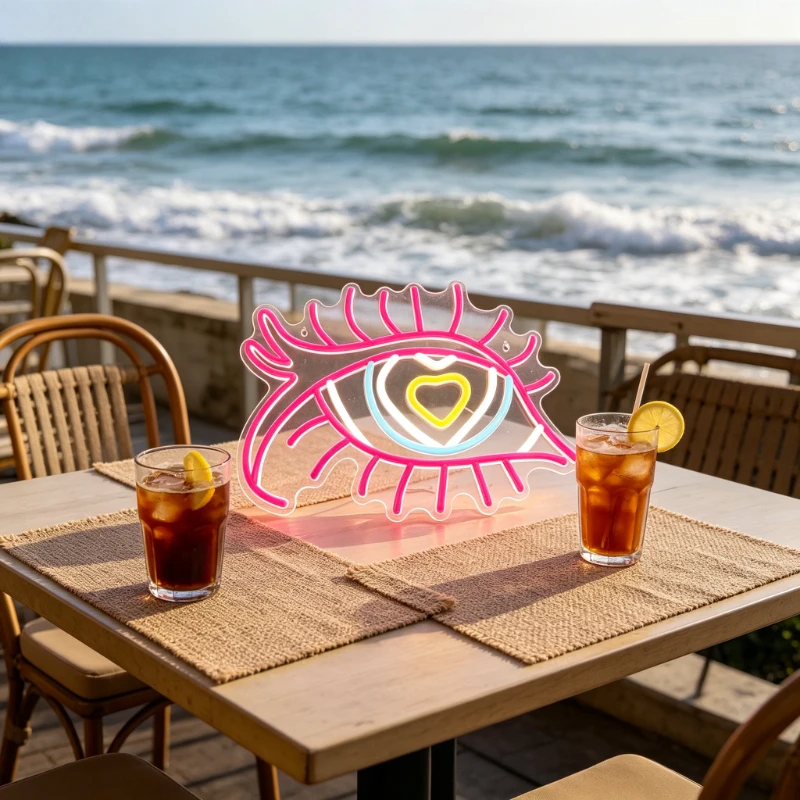 Eye Shaped LED Neon Sign with  - đánh giá và giá Outdoor Lighting Unique
