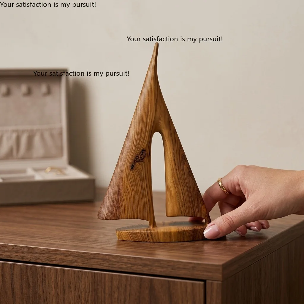 Smooth Sailing Resin Sailboat Ornament, Niche High-end Home Decor For Entryway Bookcase, Housewarming & Opening Craft Gift