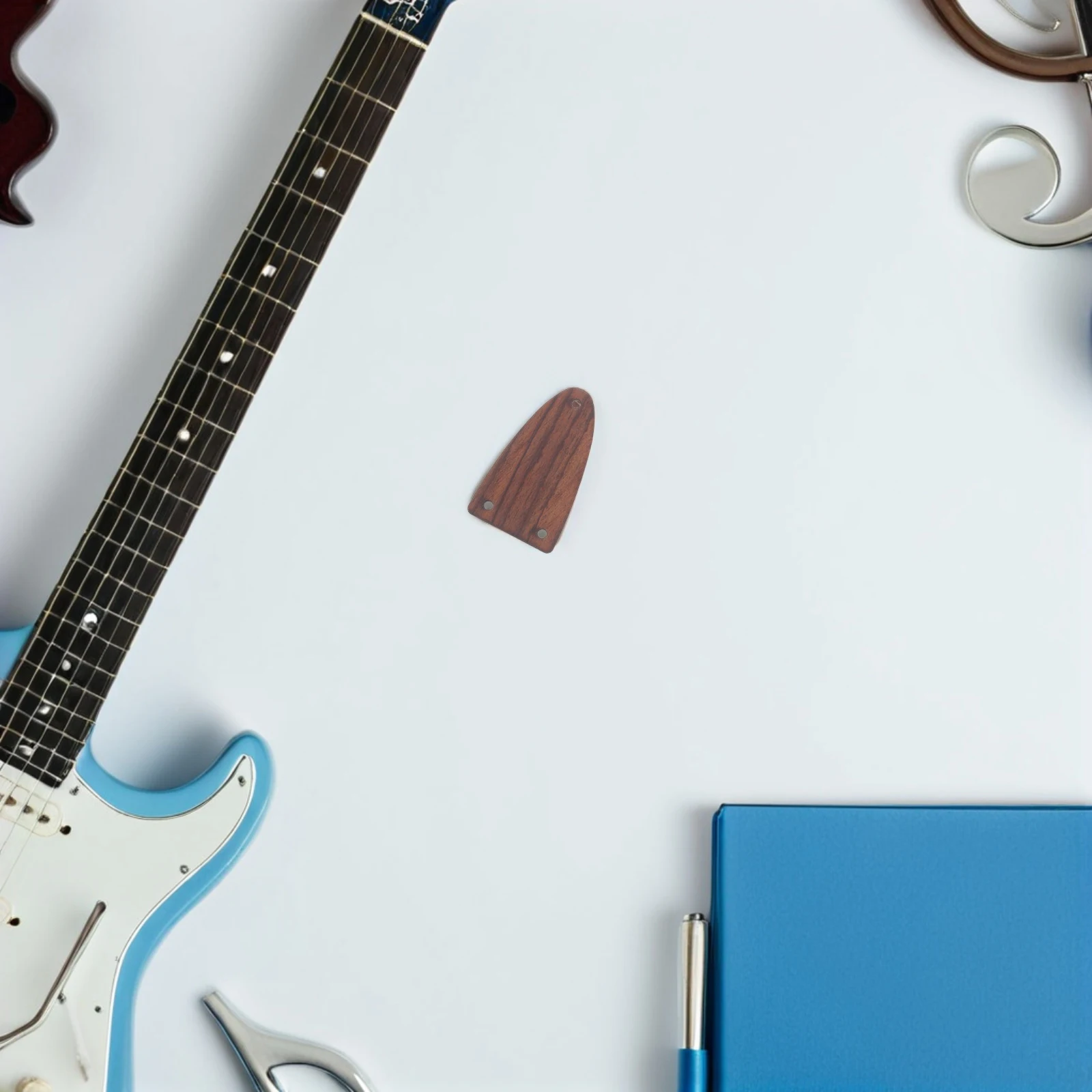 

Wood Guitar Accessories Truss Rod Cover Durable Sound Stability Protection Plate for Electric Guitar Headstock Covers
