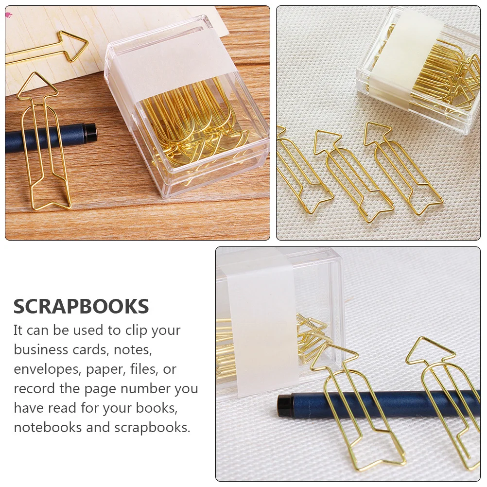 12 قطعة معدن الذهب السهم شكل المرجعية كليب ملاحظة كليب ورقة المشبك اللوازم المكتبية حامل صور حامل مذكرة مقاطع المرجعية