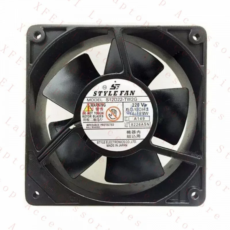 F ONE NEW STYLE FAN S12D22-TW2G 220VAC 16/15W cooling fan