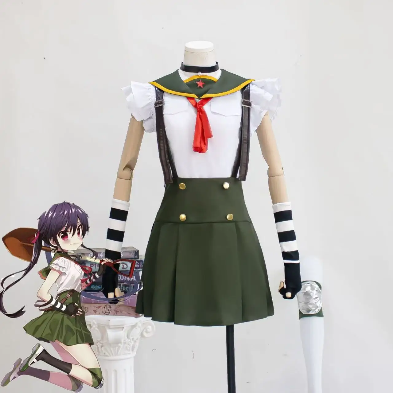 

Cosplay Costume Naoki Keishizawa Miki Yūri Wakasa Anime Set in Academy Style for Halloween