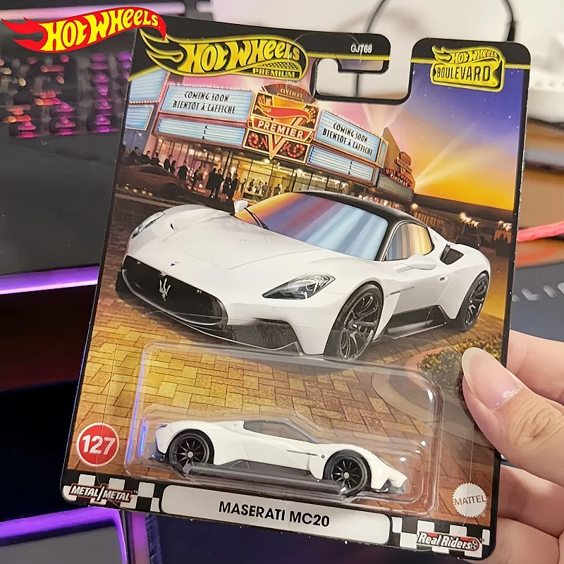 

Hot Wheels Gold Label Garden Boulevard Maserati Mc20 No 127 Metal Base Rubber Tires Alloy Diecast Car Model For Adult Collectors
