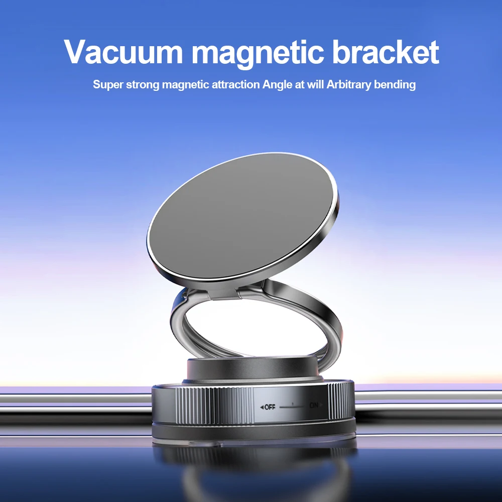 

Вращение на 360 градусов, регулируемая вакуумная магнитная присоска, крепление для телефона, складной магнитный держатель для мобильного телефона без помощи рук, для автомобилей
