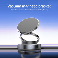360 Degree Rotation Adjustable Vacuum Magnetic Suction Cup Phone Mount ,Foldable Hands-Free Magnetic Cell Phone Holder,for Cars