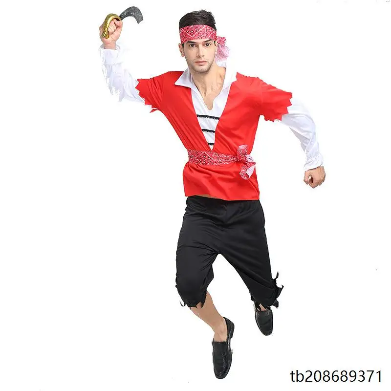 زي قرصان الكاريبي للبالغين، ملابس أداء للهالوين، زي تنكري، ملابس مسرحية، زي تقليدي عرقي للنساء #5