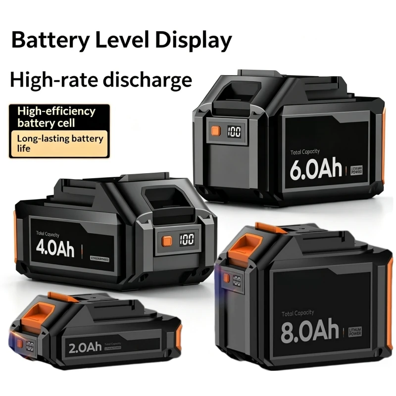 21v Digital Display Lithium Battery Power Tool Universal 21v 배터리 마끼다 배터리 마끼다 21v배터리 Baterias 21v Recargable De Litio 마끼다 배터리21v