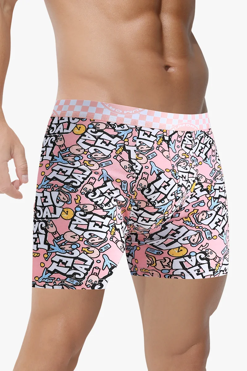 

5 шт. Мужское нижнее белье из чистого хлопка. Мужские антибактериальные боксеры, которые персонализированные, удобные, дышащие, с функцией.