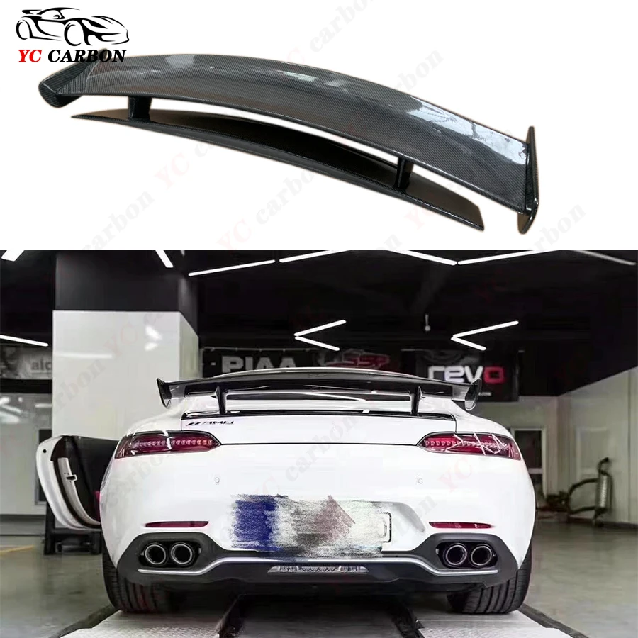 For Mercedes Benz AMG GT GTR REVOZPORT Style High quality Carbon Fiber Spoiler Rear Wing  Auto Racing Car Styling Tail Wing