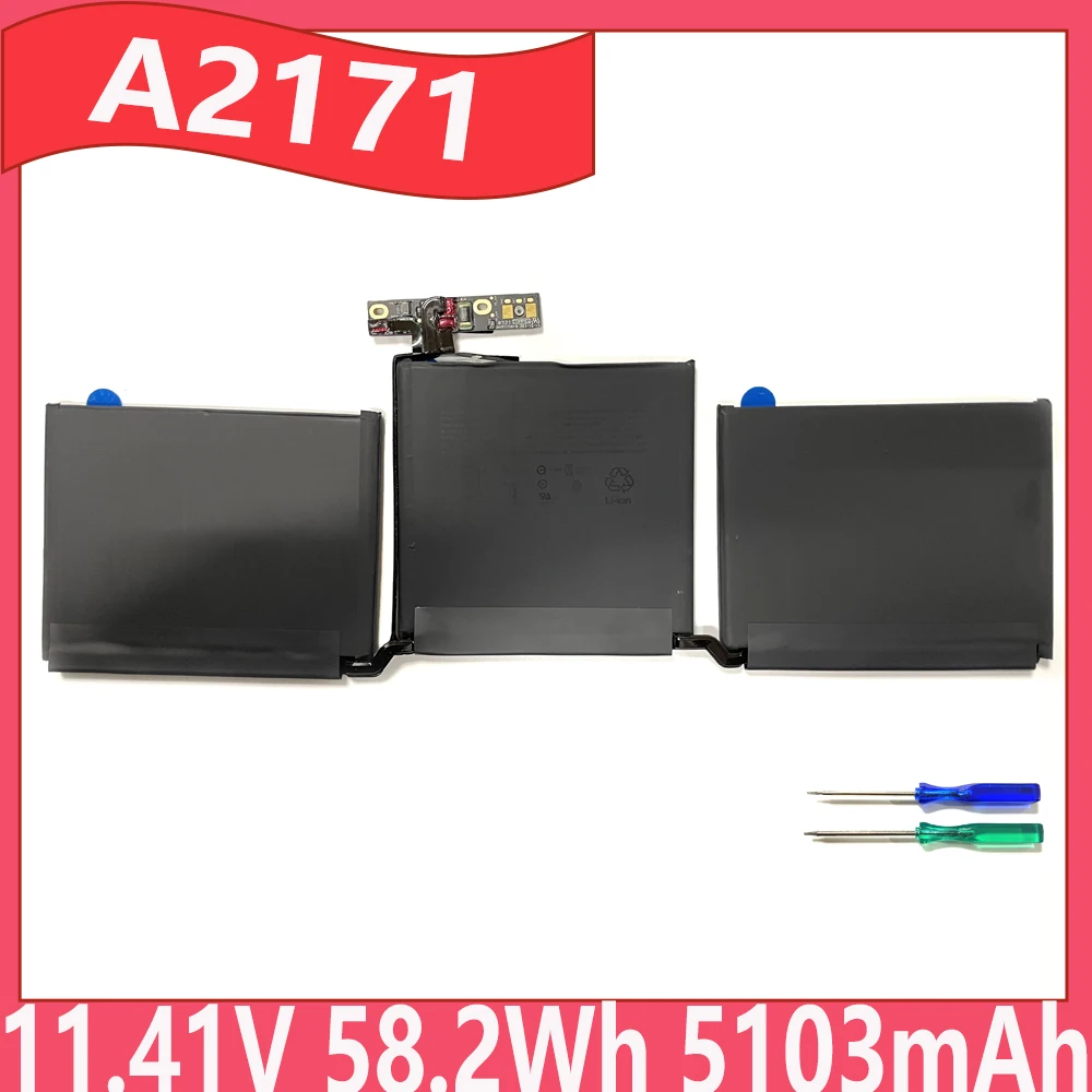 

A2171 11,41 В 58,2 Втч 5103 мАч Аккумулятор для ноутбука Apple MacBook Pro 13 дюймов СЕНСОРНЫЙ A2159 2019 13 дюймов 1,7 ГГц Core I7 A2289