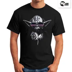 T-Shirt Voor Heren-Deejay Dj Yoda Geremasterd-Moonworks