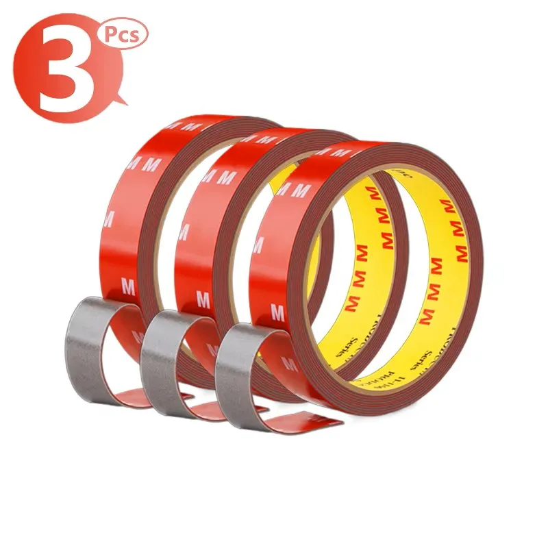 iLMH Extra Strong Double Sided Tape Adhesive Car Special Tear Off Without Leaving Traces High Viscosity Mounting Fixing Sticky image 3