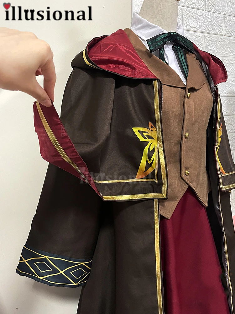 illusional Custom size made Elaina from Wandering Witch: The Journey of Elaina Cosplay Costume Anime dress capa female halloween