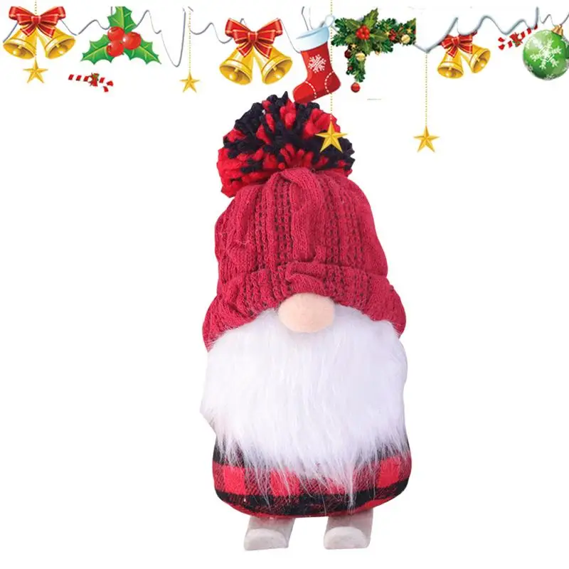 Christmas Gnomes Decorations Skiing Gnome Doll Christmas Joy Décor Gnomes Decorations For Home Christmas Tree Decoration