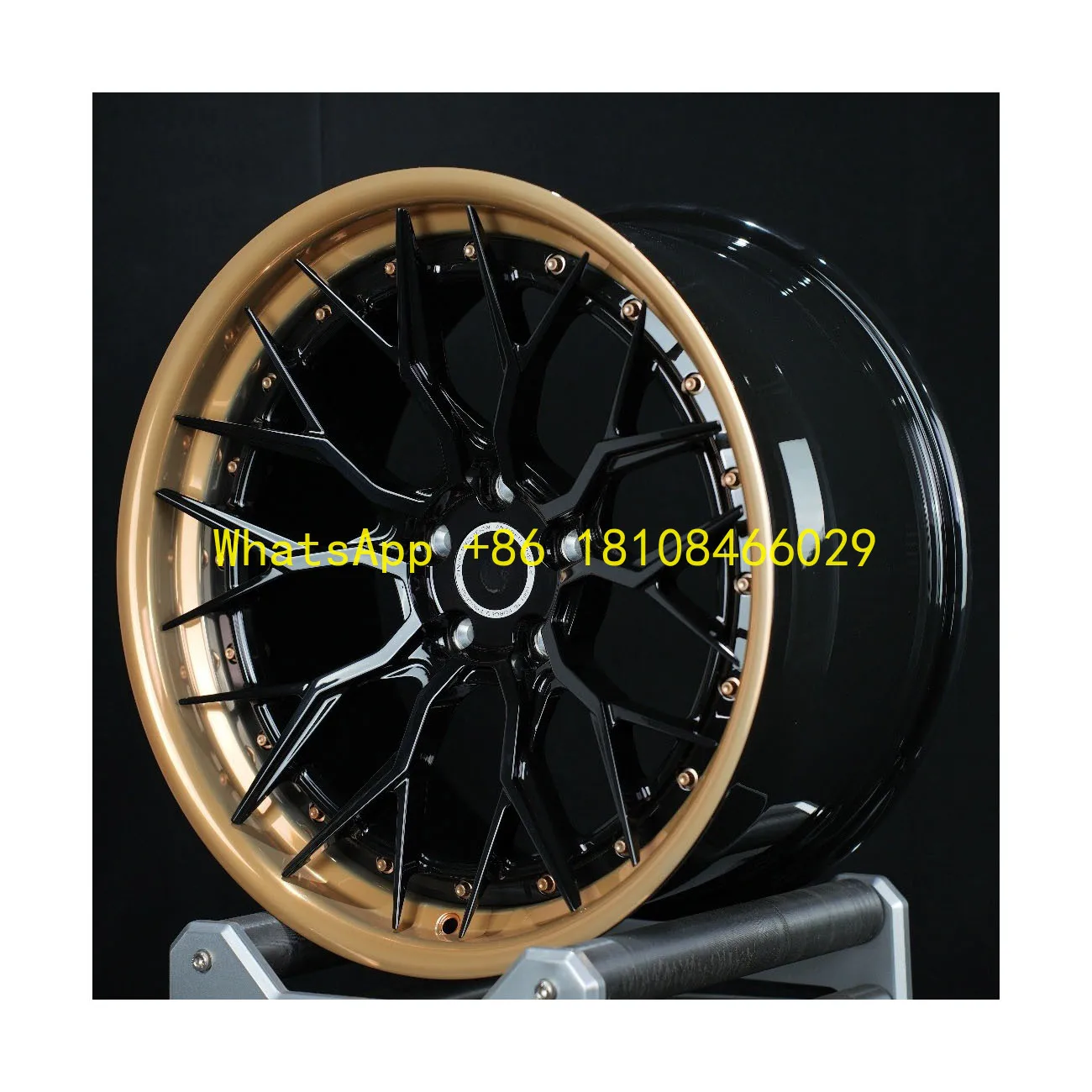 

Золотые кованые колеса из 2 предметов с 5 отверстиями 18 19 20 21 22 24-дюймовые легкосплавные диски 5x112 5x114.3 Колеса гоночного автомобиля для Porsche 911 Cayenne