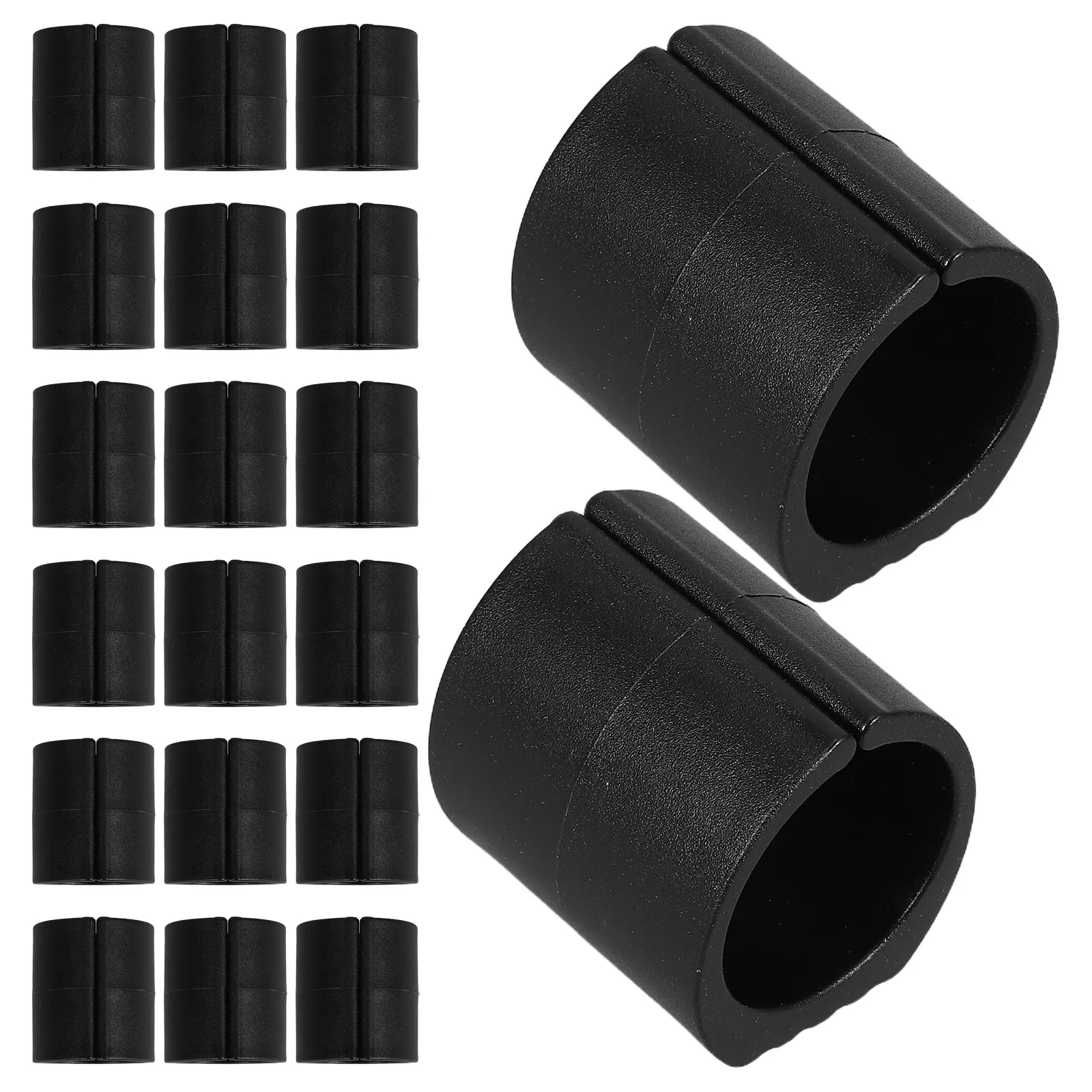 32Pcs U Shaped Bow Chair Leg Floor Protectors Black for 25-30Mm Round Tube Anti-Slip Quiet No-Scratch Chair Leg Covers Furniture