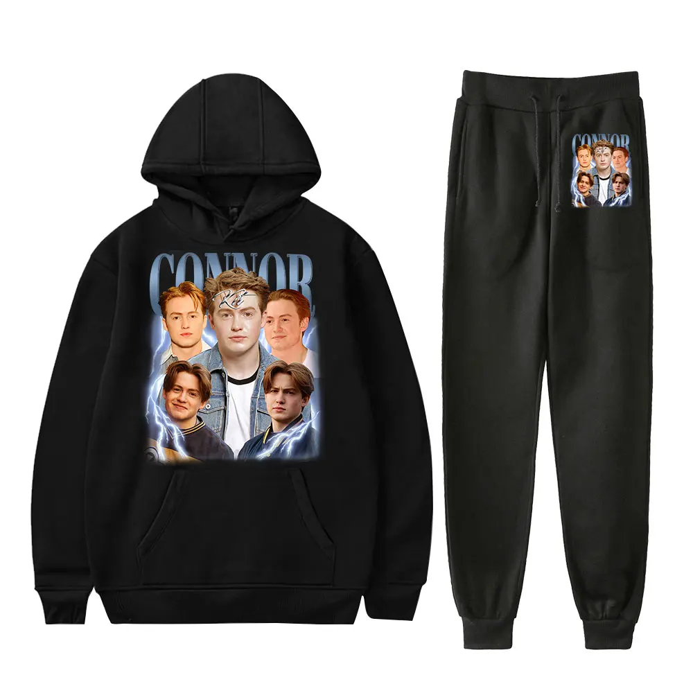 Kit Connor Vintage 90s PULLOVER HOODIE Merch Sudaderas con capucha Conjunto Hombres Mujeres Sudaderas con capucha Pantalones de dos piezas