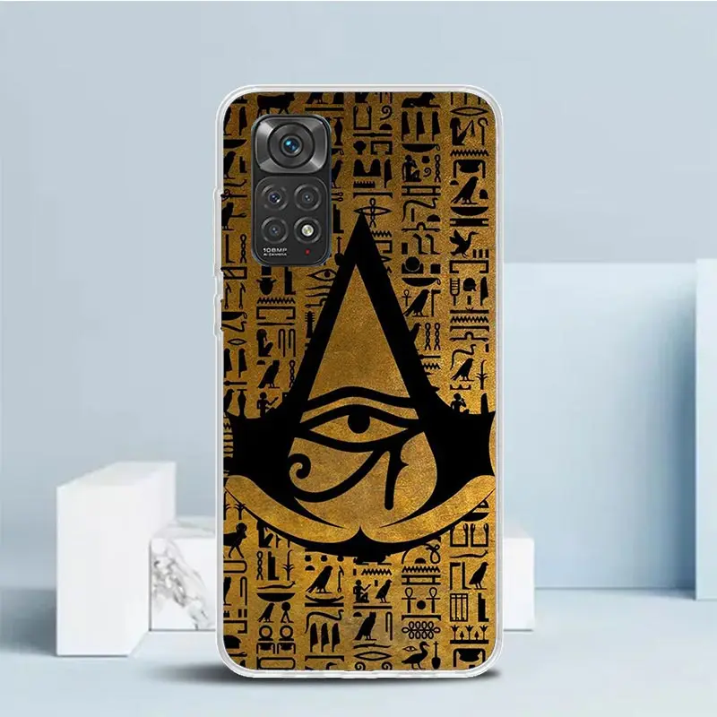 Sacred Eye of Horus Egypt Fresco Phone Case For Xiaomi Redmi Note 13 12S 12 11S 11 11T 11E Pro Plus 10S 10 9S 9 8T 8 7 + Soft TP