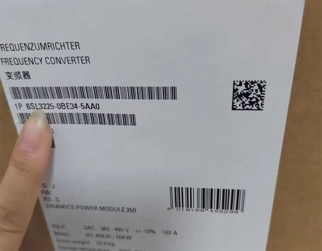 

Brand new 6SL3225-0BE34-5UA0 6SL3225-0BE34-5AA0 One Year Warranty