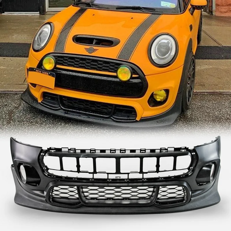 

Передний бампер в стиле JCW, полипропиленовый пластиковый комплект для Mini F56 Hardtop Cooper, аксессуары Mini Cooper, внешняя отделка автомобиля, внешние детали автомобиля