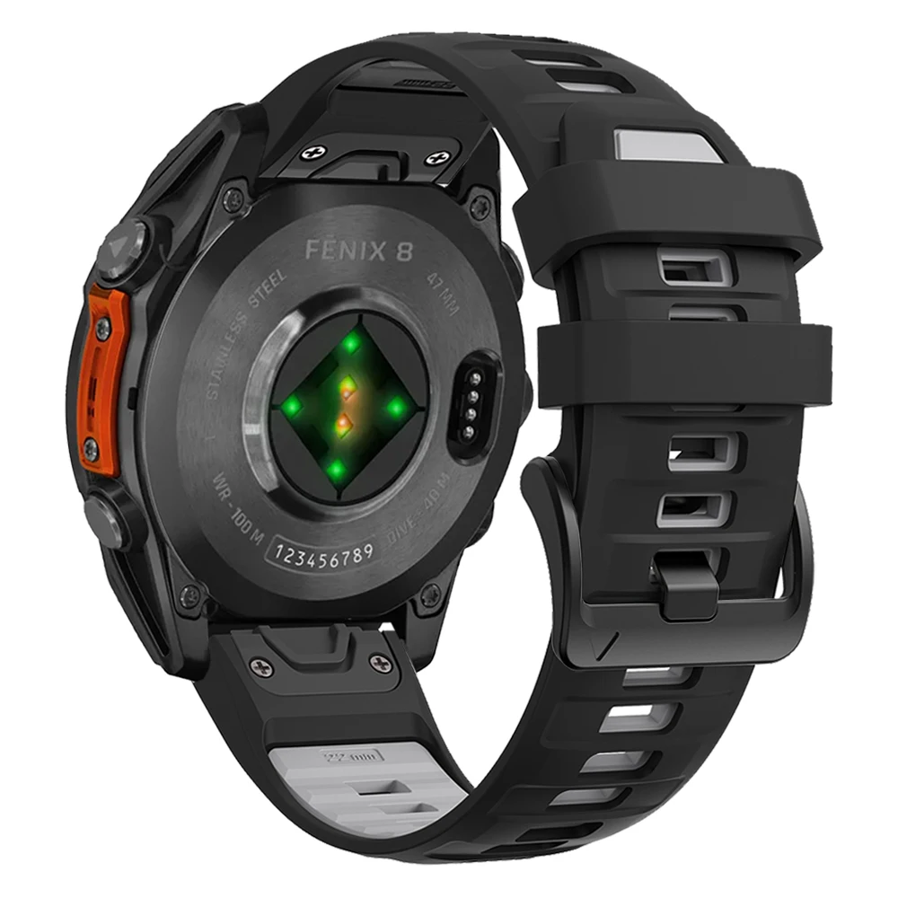 1:1 Fenix8 Horlogeband Voor Garmin Fenix 8 47mm 51mm E 7 7X6 6X5 5X/Epix Pro/Enduro 3 QuickFit 22mm 26mm Siliconen Band Armband