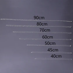 1PC/Lot Stainless Steel Length 40-90cm Rope Chain For DIY Necklaces Men Women Jewelry Making Accessories Materials
