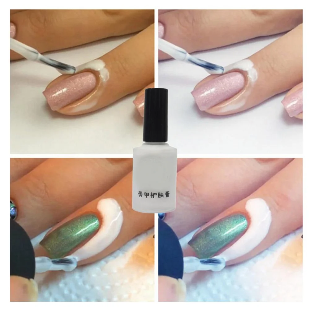 Pâte de soin pour ongles, 15Ml, bande barrière en Latex à séchage rapide, sans odeur, facile à enlever pour vernis à ongles, estampage de Gel, conception de marbrage à l'eau