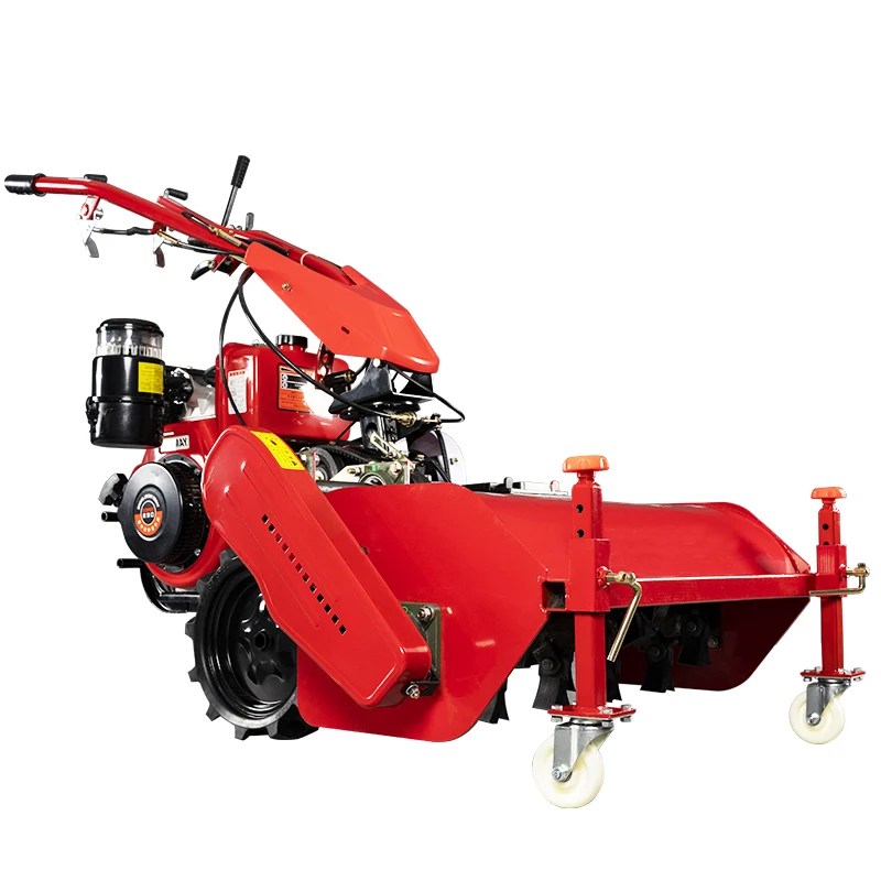 Diesel/Gasoline Engine Lawn Mower Self-Propelled Garden Weeder Wasteland Straw Blunt Stubble Cutter Cutting Width 6cm